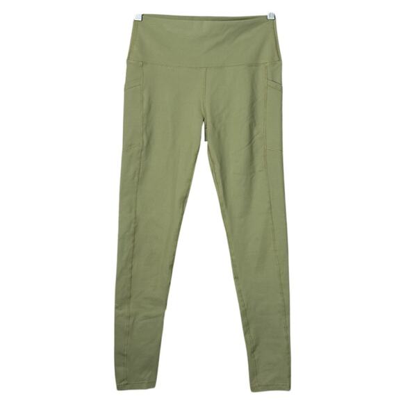 BuffBunny Luna Leggings High Waist Olive Green SZ Medium - Picture 1 of 9
